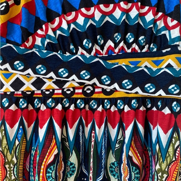 Desigual Sleeveless Scoop Neck Geometric Print Dress Size XL - Picture 4 of 15